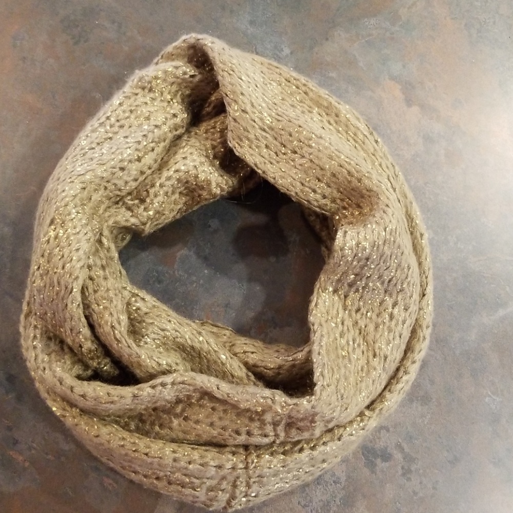Gold Flake Infinity Scarf